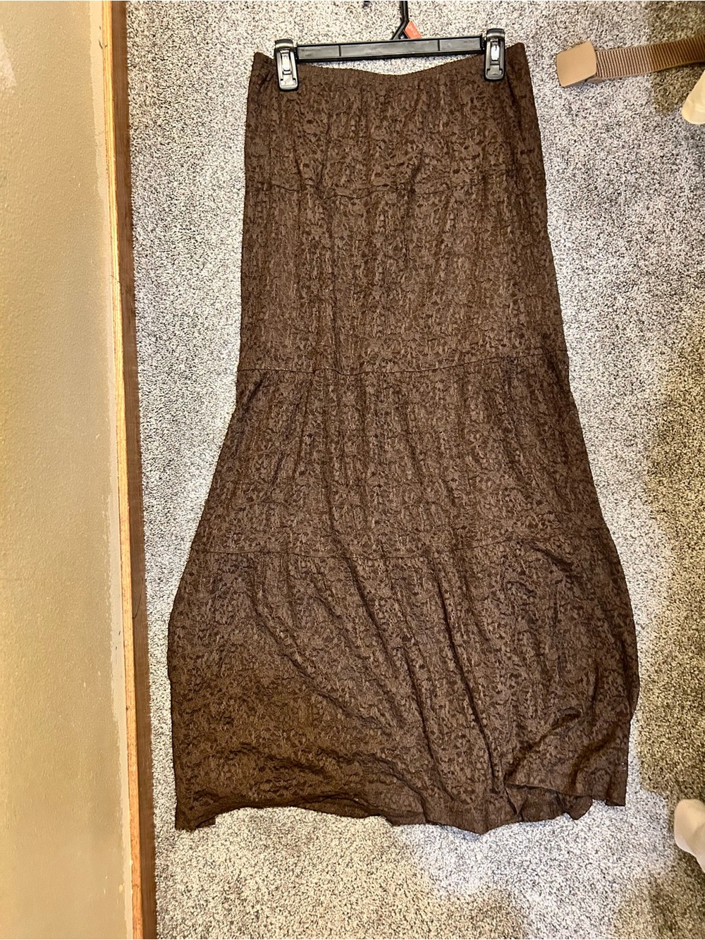 Brown Women's Maxi Skirt - Classic Everyday Style